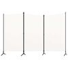 vidaXL 3-Panel Room Divider White 260x180 cm