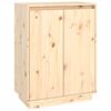 vidaXL Shoe Cabinet 60x35x80 cm Solid Wood Pine