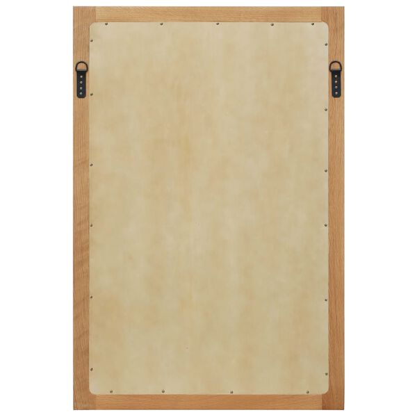 vidaXL Mirror 60x90 cm Solid Oak Wood