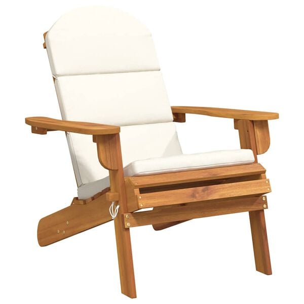 vidaXL Adirondack Garden Chair with Cushions Solid Wood Acacia