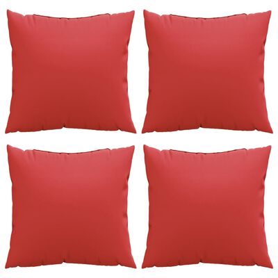 vidaXL Throw Pillows 4 pcs Red 50x50 cm Fabric