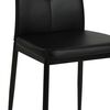 vidaXL Dining Chairs 4 pcs Black Faux Leather