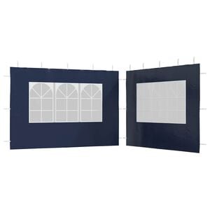 vidaXL Gazebos Blue PE and Steel