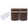 vidaXL Garden Privacy Screens 4 pcs PVC 35x0.19 m Brown
