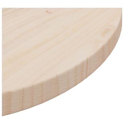 vidaXL Table Top Ø50x2.5 cm Solid Wood Pine