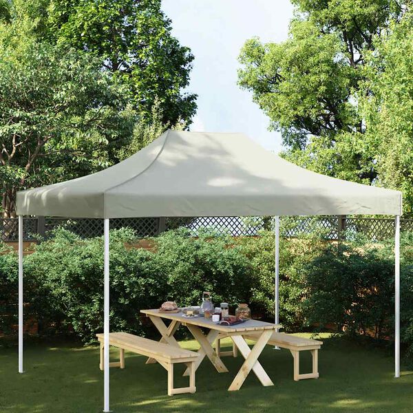 vidaXL Party Tent Roof 4.5x3 m Cream 270 g/m²