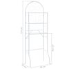vidaXL Toilet Rack White 60x33x174 cm