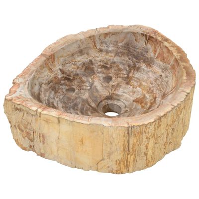 vidaXL Sink 45x35x15 cm Fossil Stone Cream