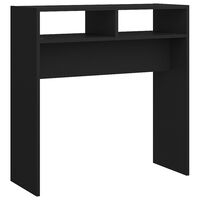 vidaXL Console Table Black 78x30x80 cm Engineered Wood