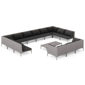 vidaXL Garden Lounge Set | Dark Grey