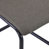 vidaXL Cantilever Dining Chairs 2 pcs Taupe Fabric