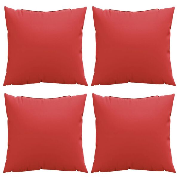 vidaXL Throw Pillows 4 pcs Red 60x60 cm Fabric