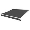 vidaXL Awning Top Sunshade Canvas Anthracite 4x3 m