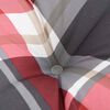 vidaXL Pallet Cushions 5 pcs Red Check Pattern Fabric