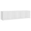 vidaXL TV Cabinet White 142.5x35x36.5 cm Engineered Wood