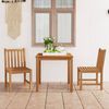 vidaXL 3 Piece Garden Dining Set 80x80 cm Solid Teak Wood