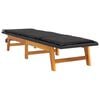vidaXL Sun Loungers with Cushions 2 pcs Poly Rattan&Solid Wood Acacia