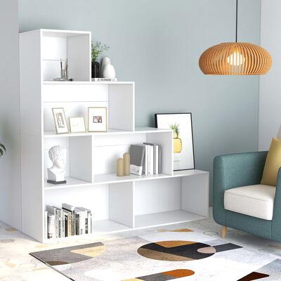 vidaXL Book Cabinet/Room Divider White 155x24x160 cm Engineered Wood