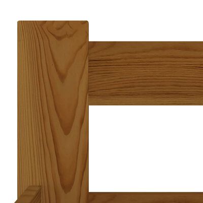 vidaXL Bed Frame Honey Brown Solid Pine Wood 200x200 cm