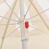 vidaXL Garden Parasol with Steel Pole Sand 180 cm
