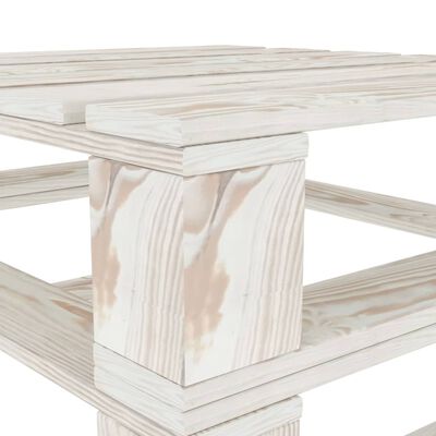 vidaXL 8 Piece Garden Pallets Lounge Set Wood White