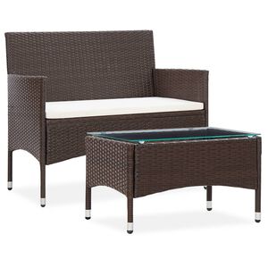 vidaXL Garden Sofa | Brown