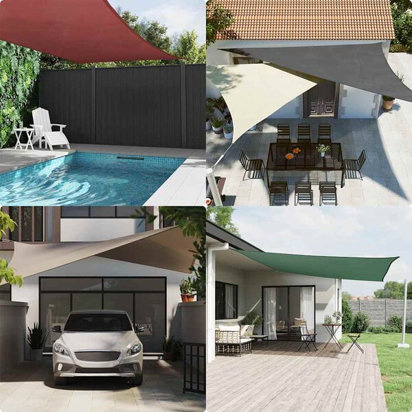 vidaXL Sunshade Sail Oxford Fabric Rectangular 2x3.5 m Beige