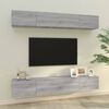 vidaXL Wall TV Cabinets 4 pcs Grey Sonoma 100x30x30 cm