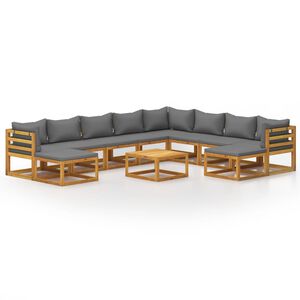vidaXL Garden Lounge Set | Dark grey