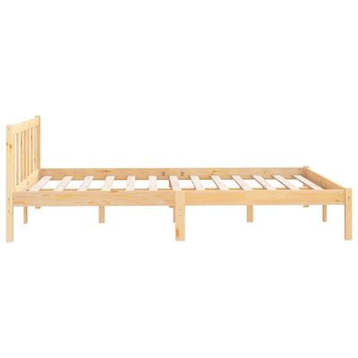 vidaXL Bed Frame without Mattress Solid Wood 140x200 cm