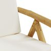 vidaXL Folding Garden Reclining Chairs 2 pcs with Cushions Bamboo