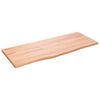 vidaXL Table Top Light Brown 100x40x2 cm Treated Solid Wood Oak
