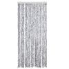 vidaXL Insect Curtain White and Grey 90x200 cm Chenille