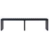 vidaXL Garden Bench 180 cm PS Board Black