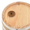 vidaXL Wine Barrel with Tap Solid Pinewood 6 L