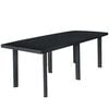 vidaXL Garden Table | Anthracite | Plastic | 216x90x72 cm | Lightweight