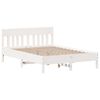 vidaXL Bed Frame without Mattress White 120x200 cm Solid Wood Pine