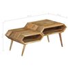 vidaXL Coffee Table Solid Mango Wood 104x50x45 cm