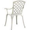 vidaXL Garden Chairs 2 pcs Cast Aluminium White