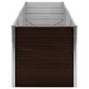 vidaXL Garden Raised Bed Brown 240x80x77 cm Galvanised Steel