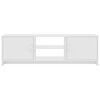 vidaXL TV Cabinet High Gloss White 120x30x37.5 cm Engineered Wood
