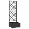 vidaXL Garden Black 40 x 40 x 121.5 cm