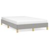 vidaXL Bed Frame without Mattress Light Grey 120x200 cm Fabric