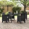 vidaXL Garden Chair 4 pcs Anthracite 53 x 49 x 85 cm PP