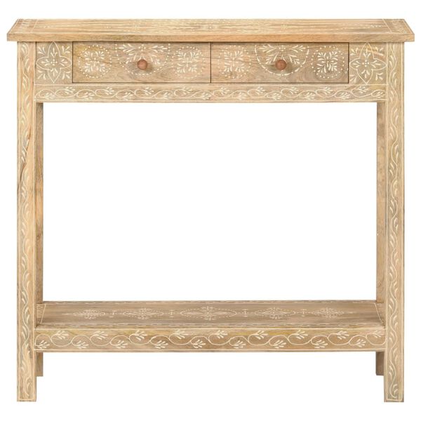 vidaXL Console Table 80x35x74 cm Solid Mango Wood