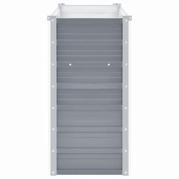 vidaXL Garden Raised Bed Galvanised Steel 160x40x77 cm Grey