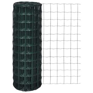 vidaXL Euro Fence Steel 10x1.0 m Green