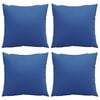 vidaXL Throw Pillows 4 pcs Royal Blue 50x50 cm Fabric
