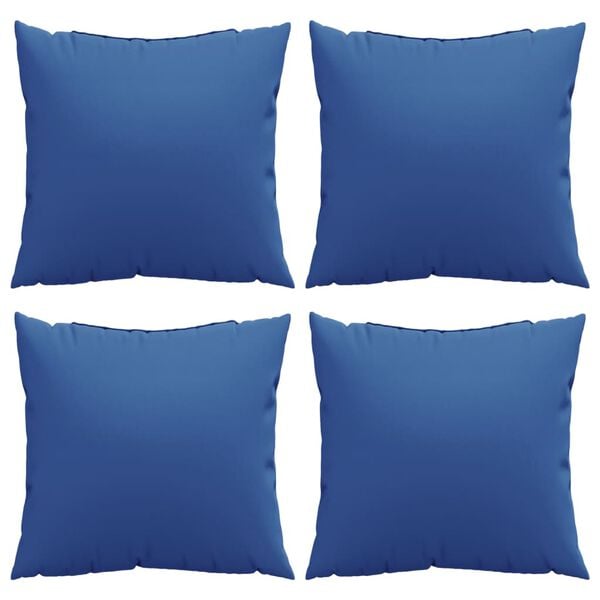 vidaXL Throw Pillows 4 pcs Royal Blue 50x50 cm Fabric