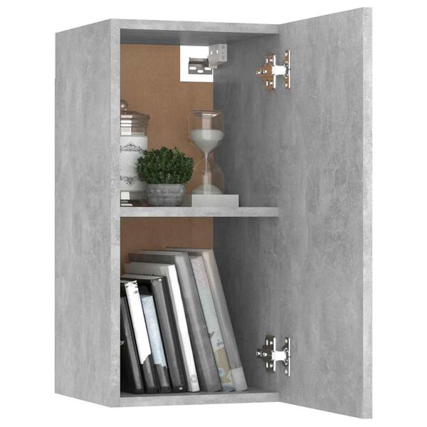 vidaXL Wall TV Cabinet 2 pcs Concrete Grey 31 x 30 x 60 cm